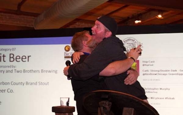 Goose Island Brewmaster Brett Porter and Illinois Craft Brewers Guild President Pete Crowley.