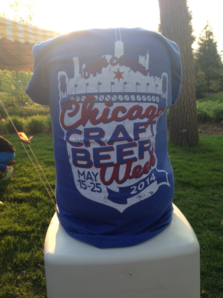 the Chicago Craft Beer Week tees in both Cubs and Sox colorways for 5$ was a nice touch